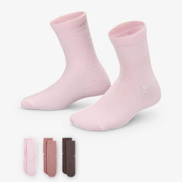 Pink and white nike socks hot sale